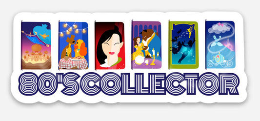 80's VHS Collector Disney Sticker