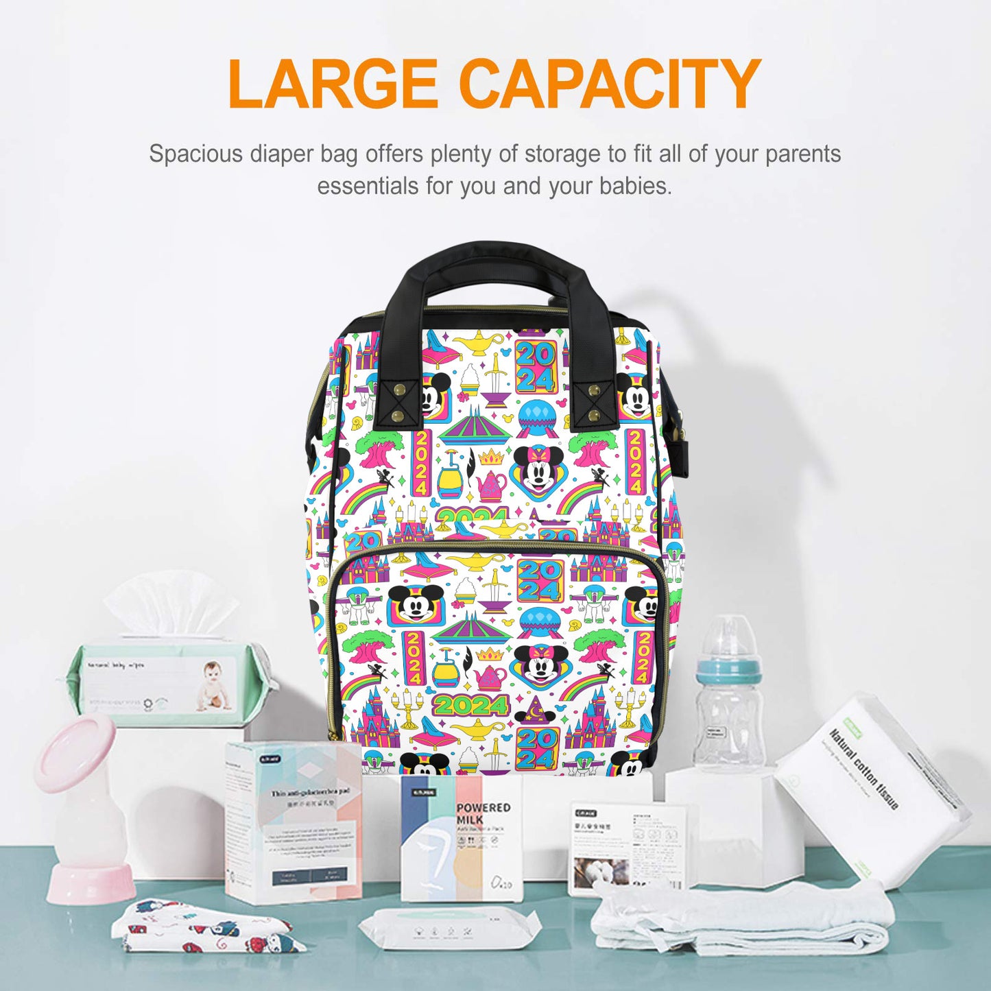 Disney 2024 Multi-Function Diaper Bag