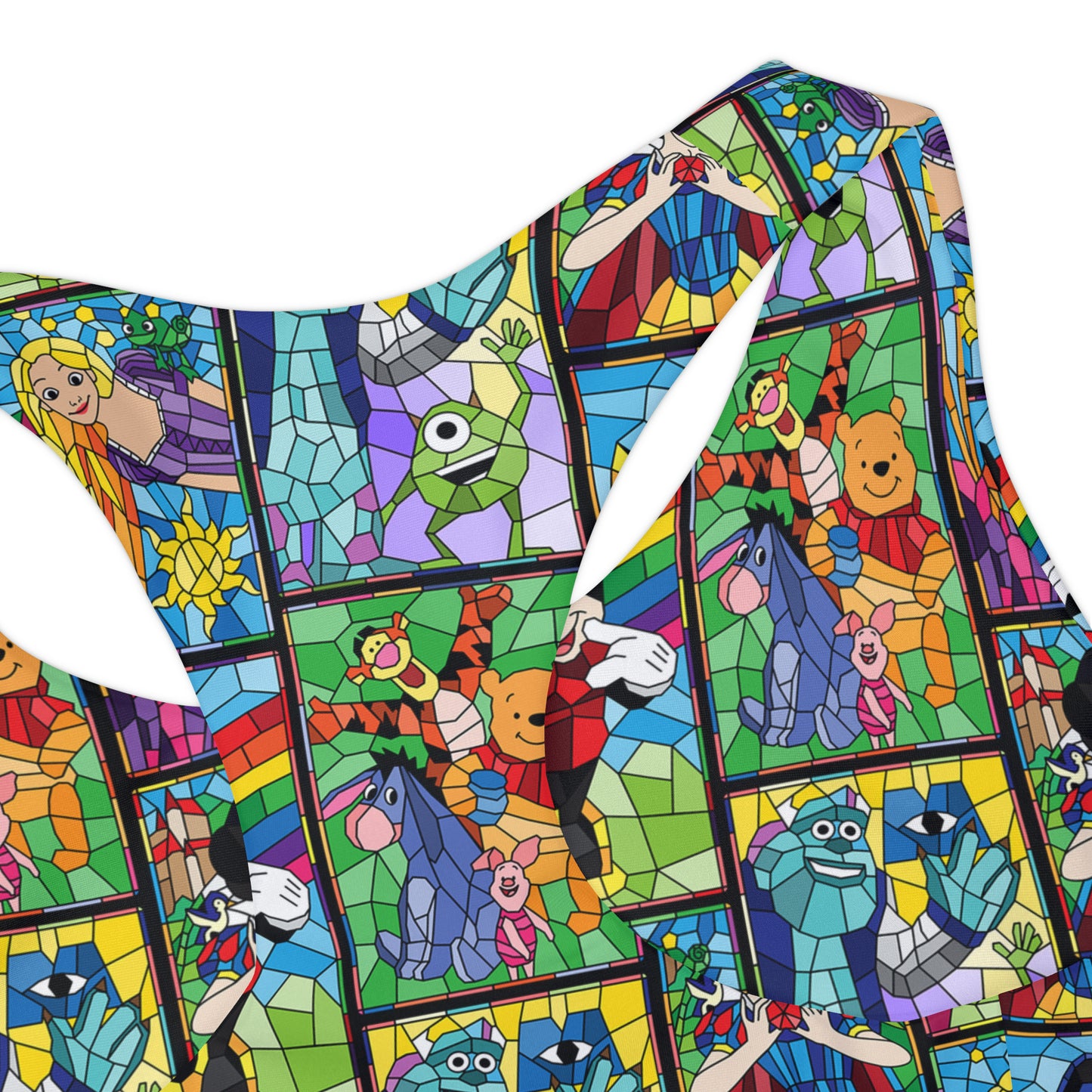 Stained Glass Characters Girls Two Piece Swimsuit