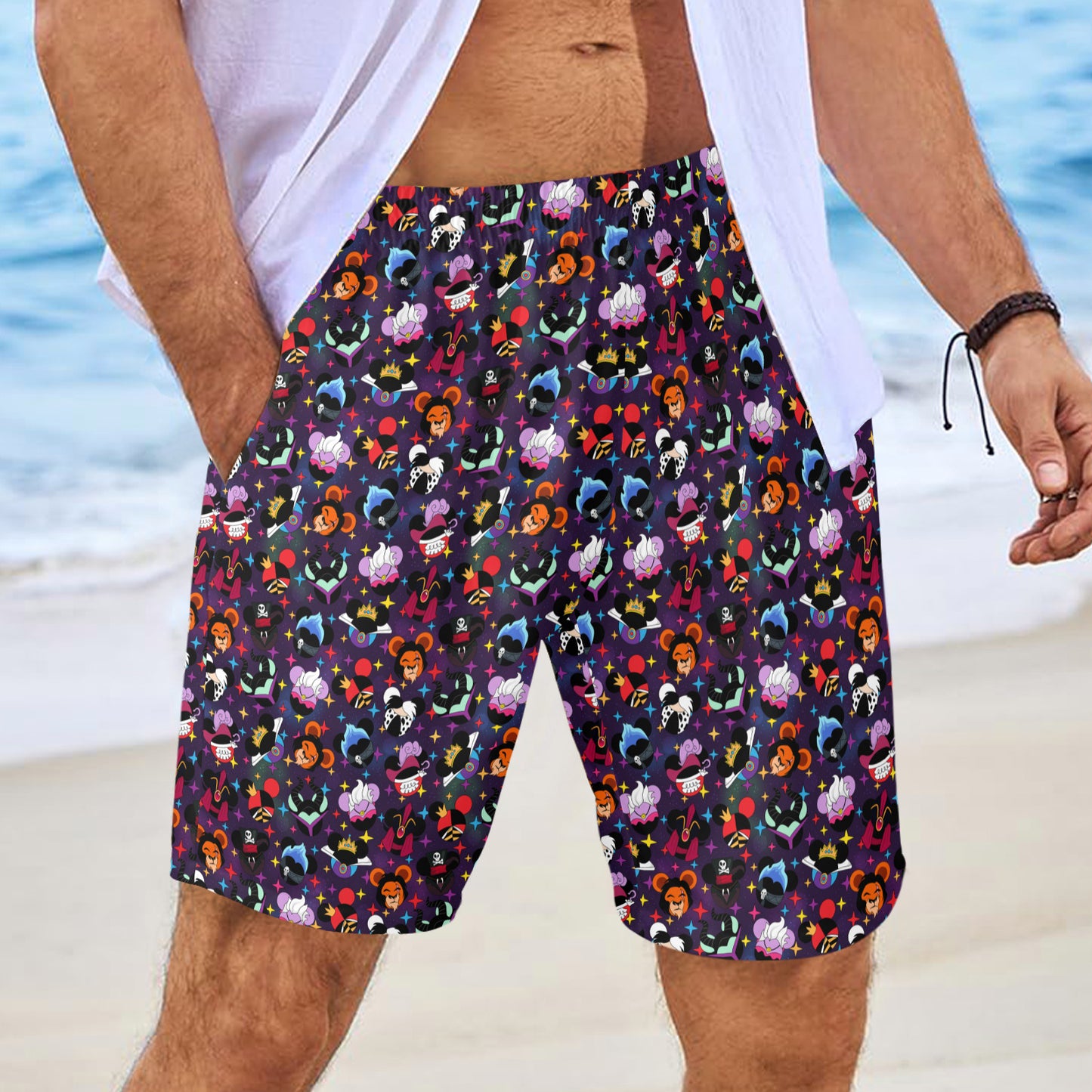 Villains Men's Swim Trunks Swimsuit