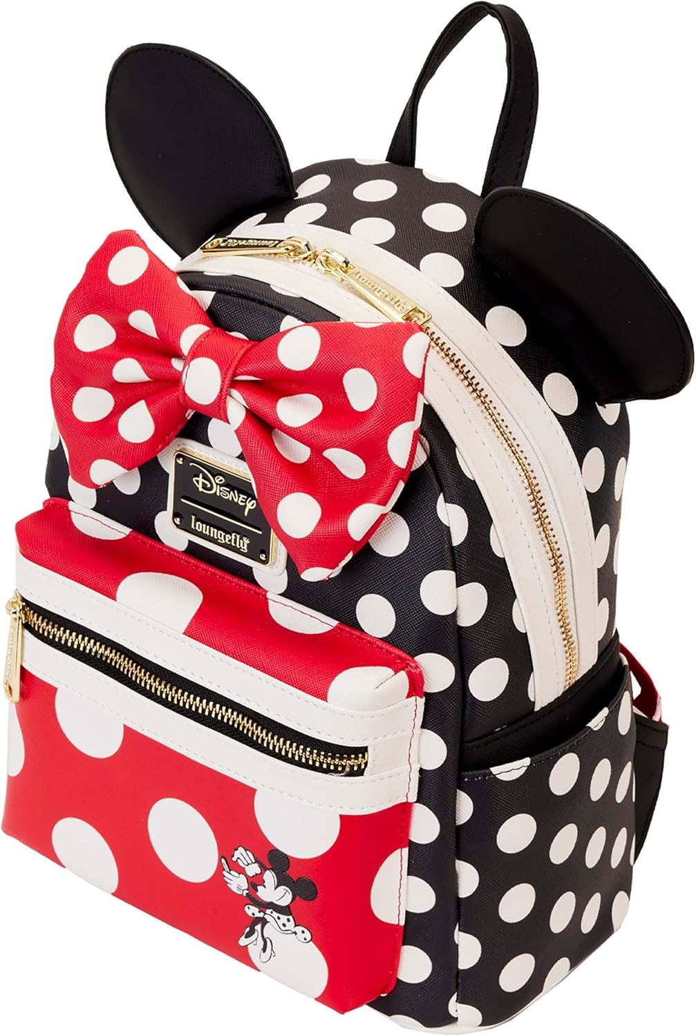 Loungefly Minnie Mouse Rocks the Dots Classic Mini Backpack | Disney Backpacks Standard