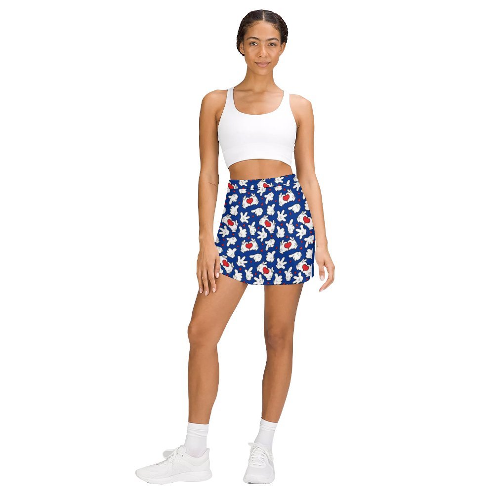 Happy Hands Athletic A-Line Skirt With Pocket Solid Shorts