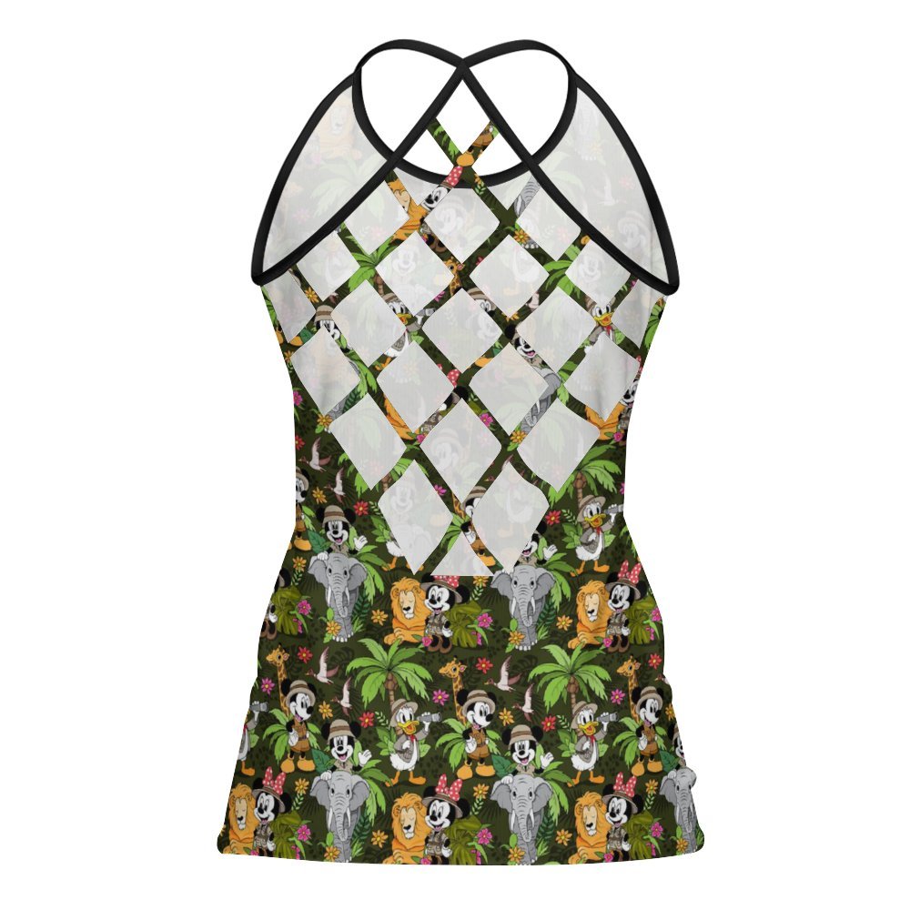 Safari Women's Criss-Cross Open Back Tank Top