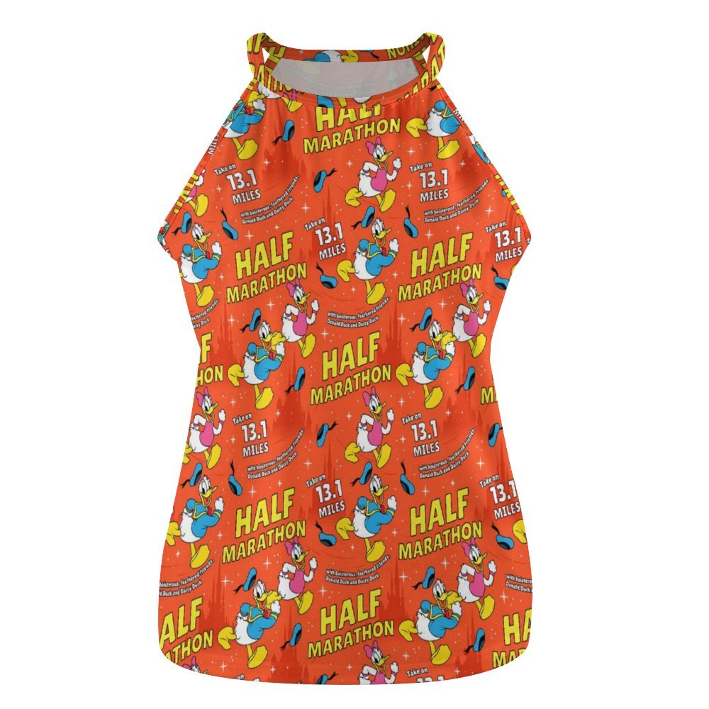 Donald And Daisy Half Marathon Women's Round-Neck Vest Tank Top