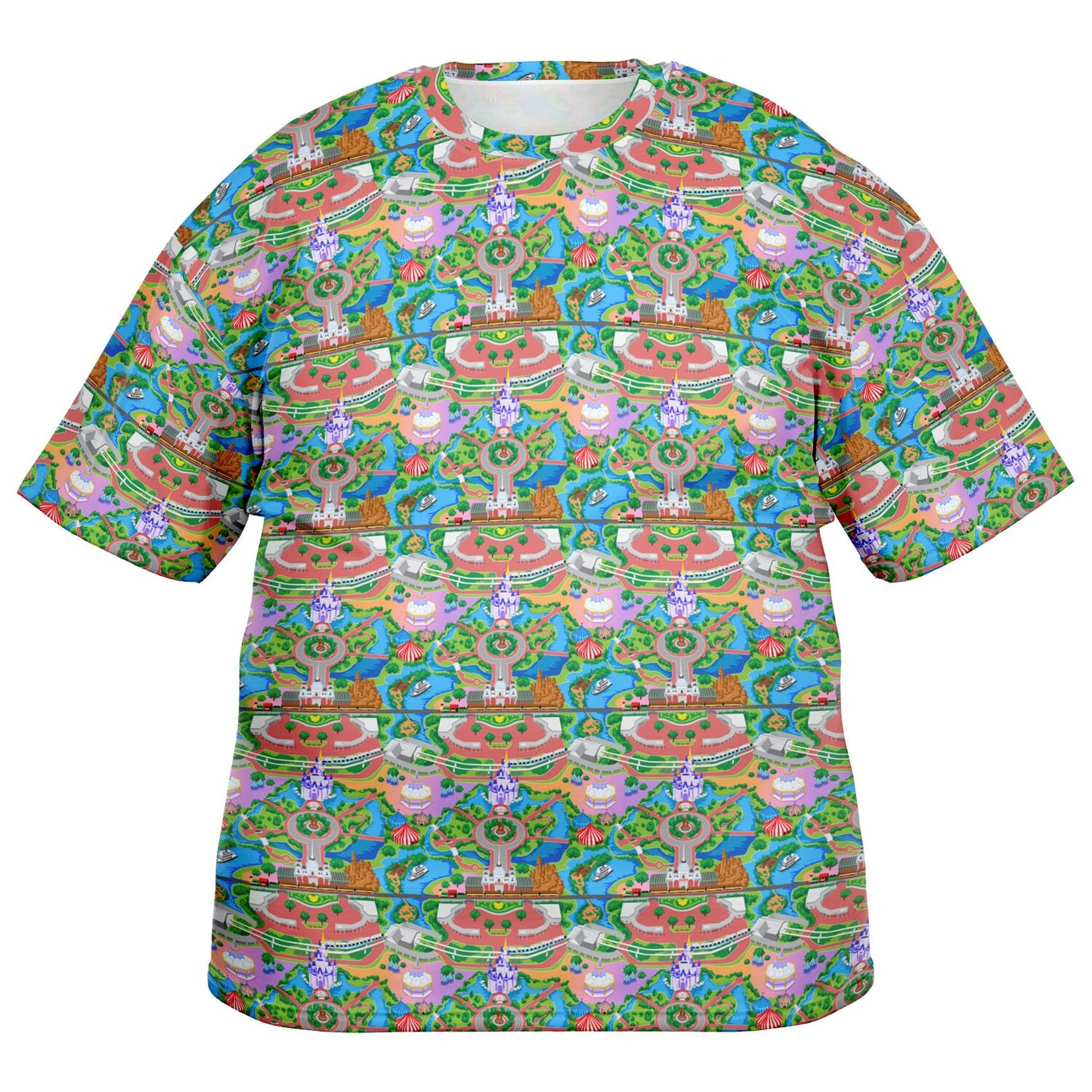 Park Map Unisex Plus-size T-Shirt