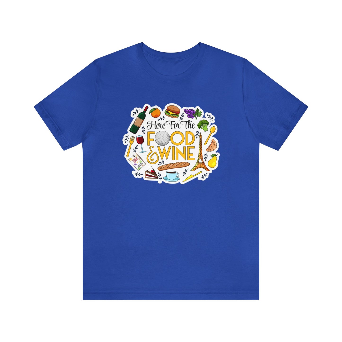 Food And Wine Unisex Gaphic Tee