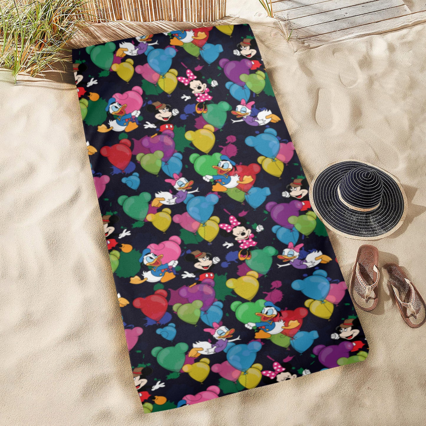 Character Balloons Beach Towel