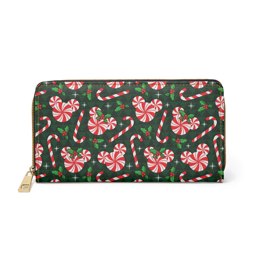 Peppermint Candy Zipper Wallet