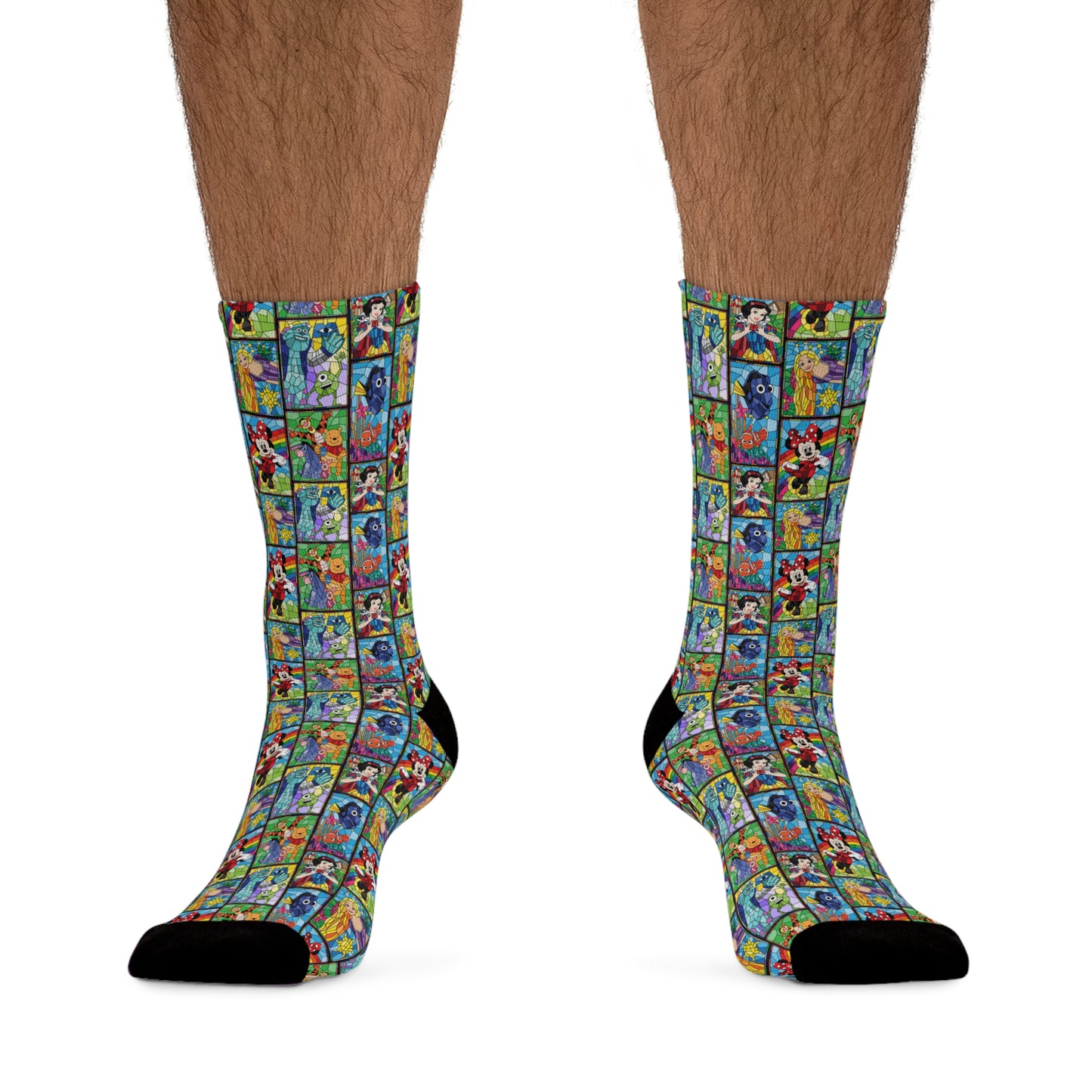 Stained Glass Characters Socks