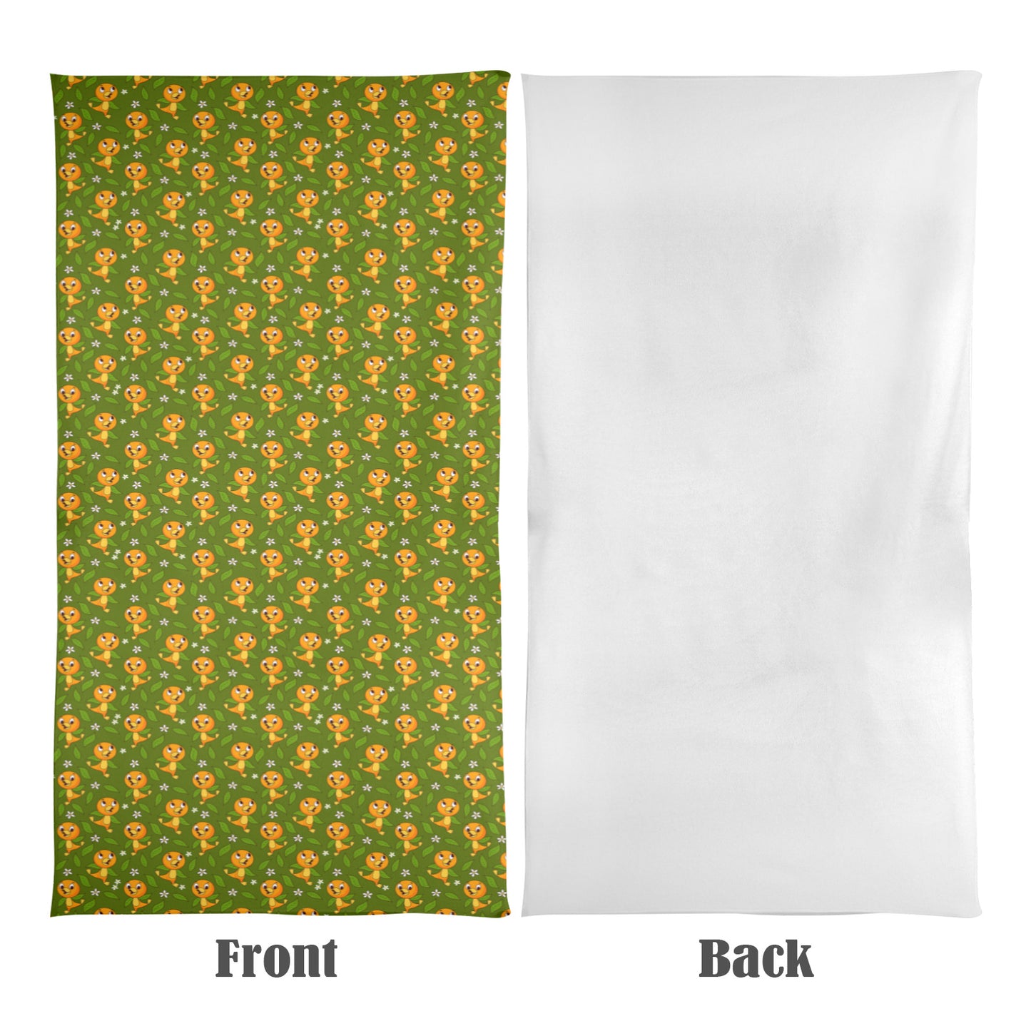 Orange Bird Beach Towel