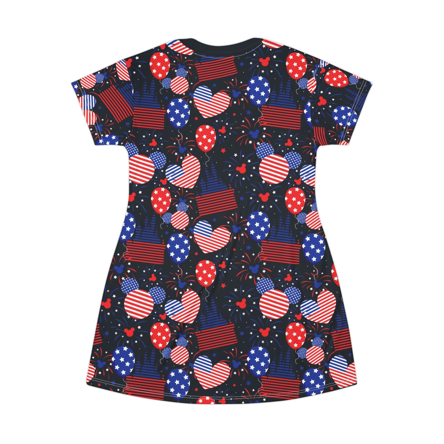 Patriotic Castles T-Shirt Dress