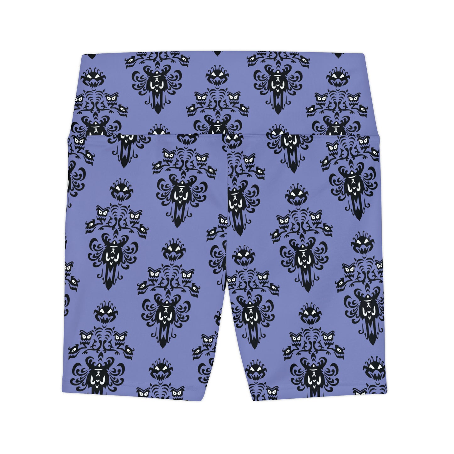 Haunted Mansion Wallpaper Women's Athletic Workout Shorts