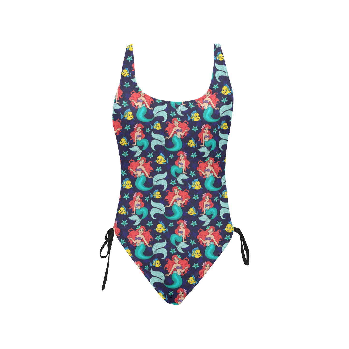 I Want To Be Where The People Are Drawstring Side Women's One-Piece Swimsuit