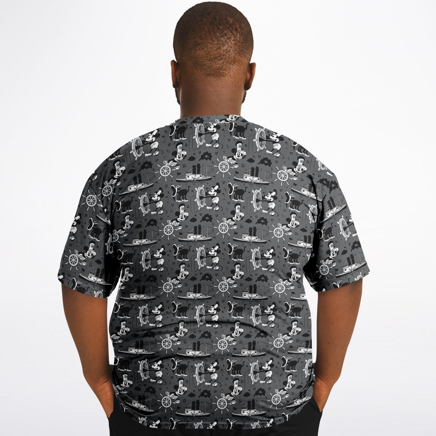 Steamboat Mickey Unisex Plus-size T-Shirt