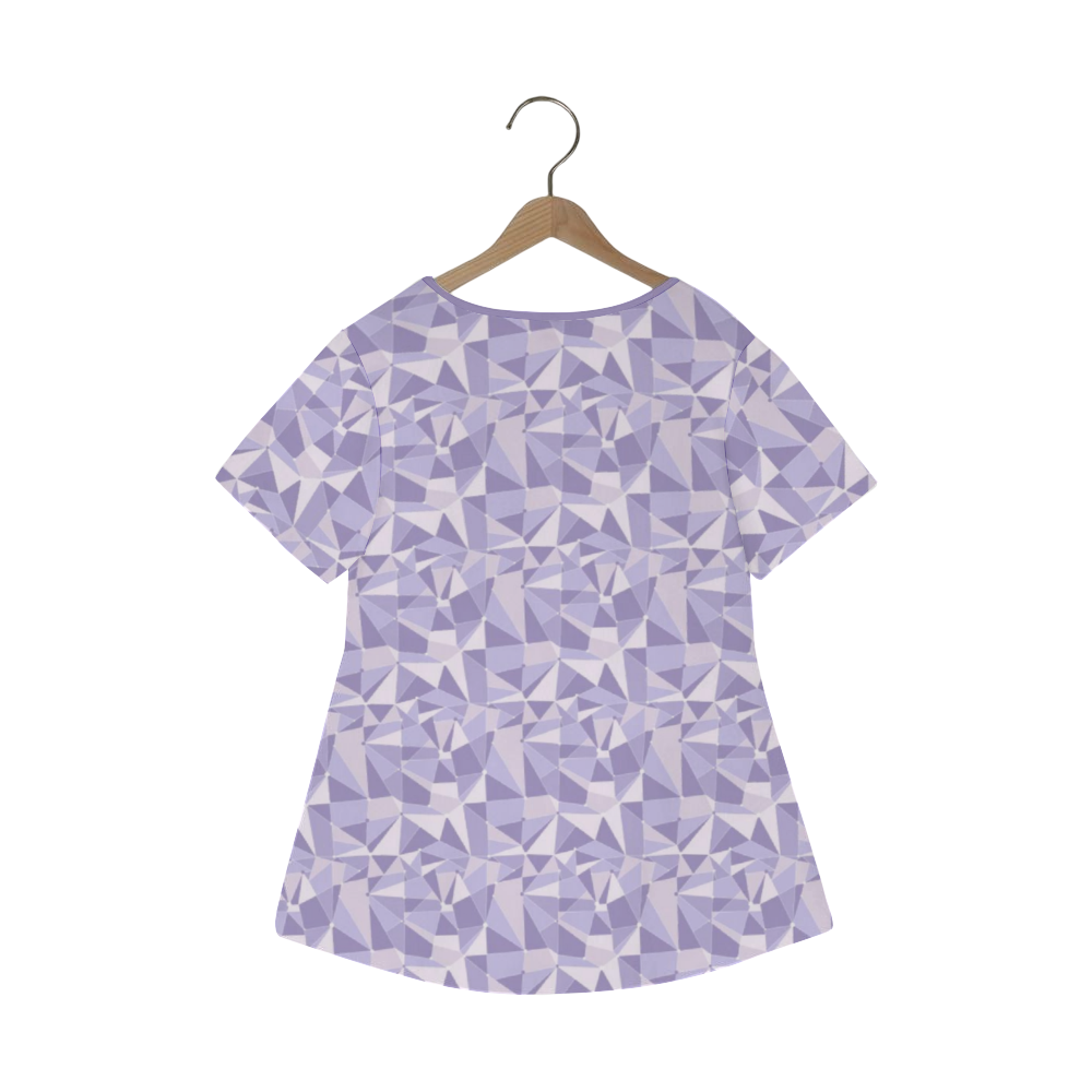 Purple Wall Women's Crew Neck Loose Tunic