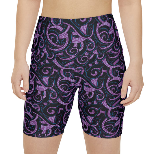 Ursula Tentacles Women's Athletic Workout Shorts