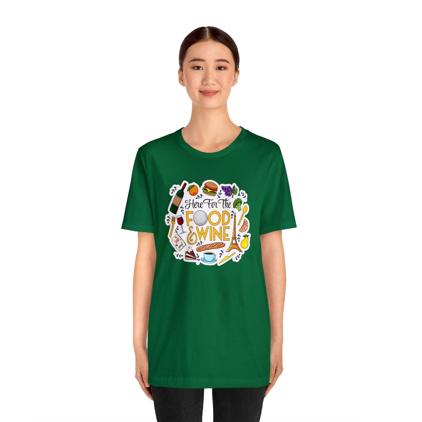 Food And Wine Unisex Gaphic Tee