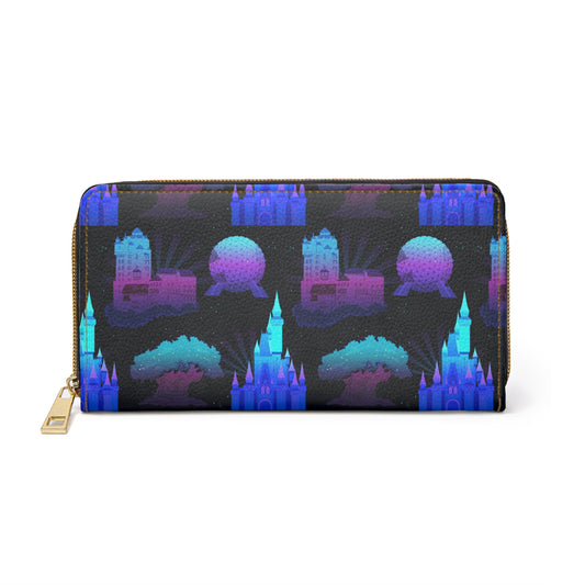 Parks At Night Zipper Wallet