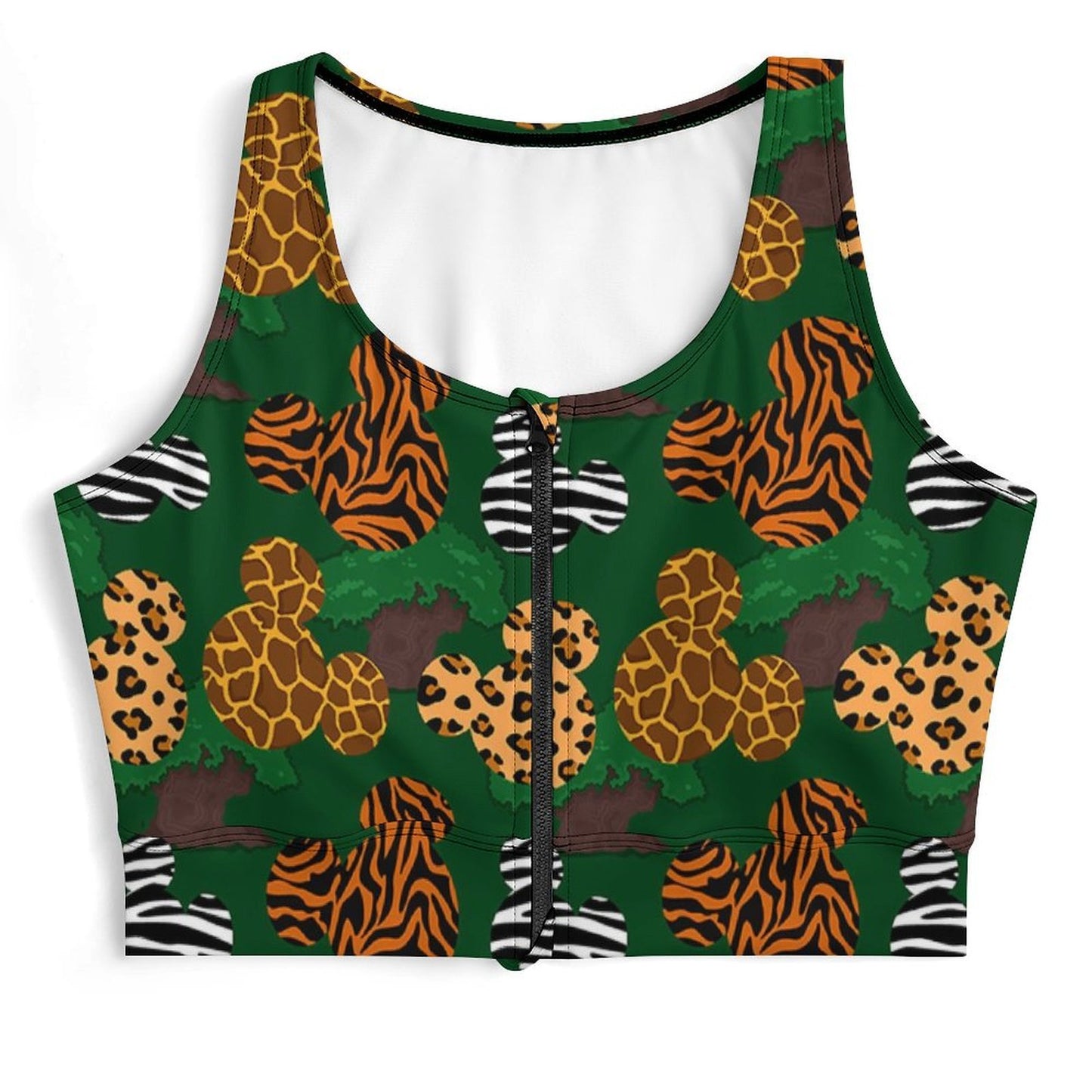 Animal Prints Women's Yoga Zipper Vest - Ambrie