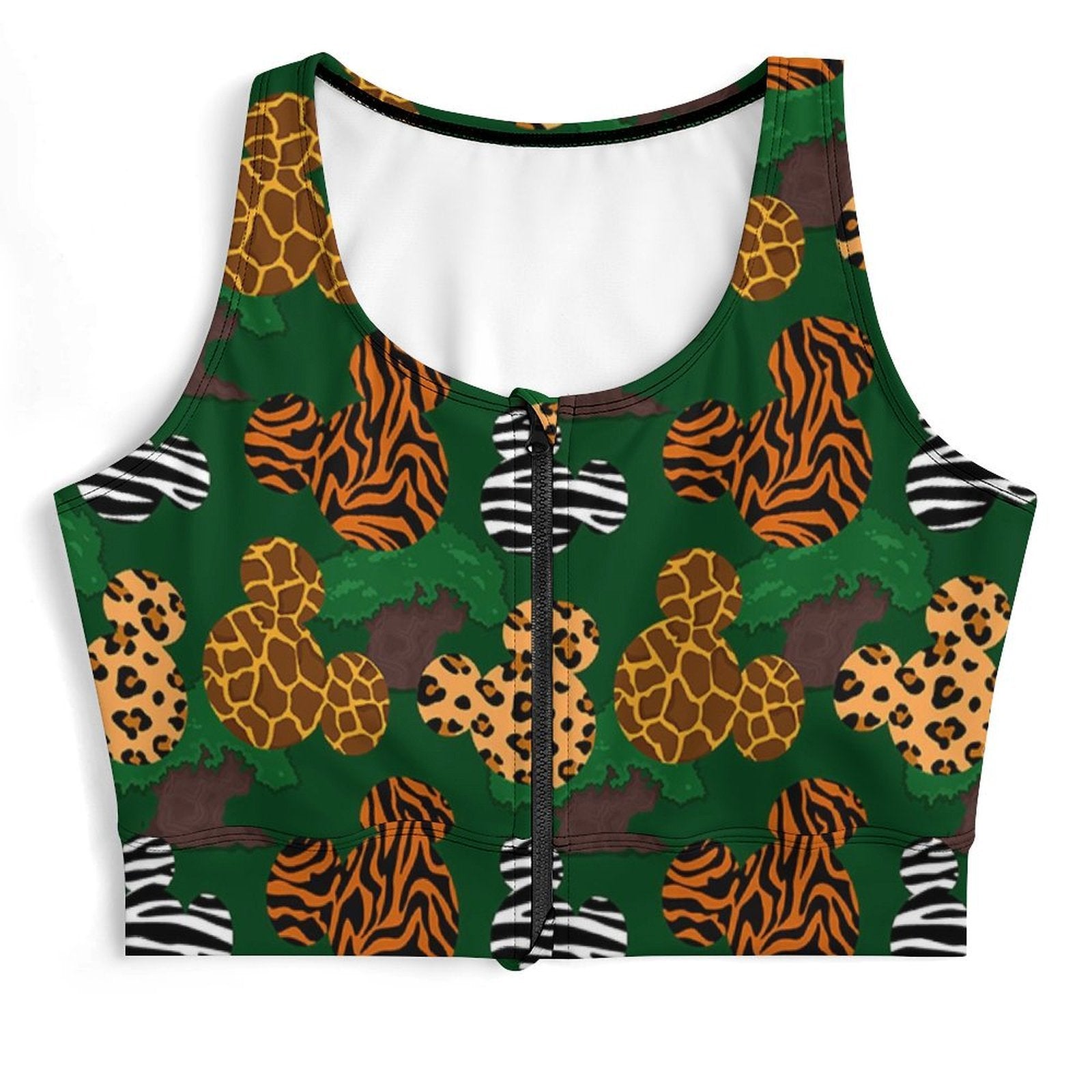 Animal Prints Women's Yoga Zipper Vest - Ambrie