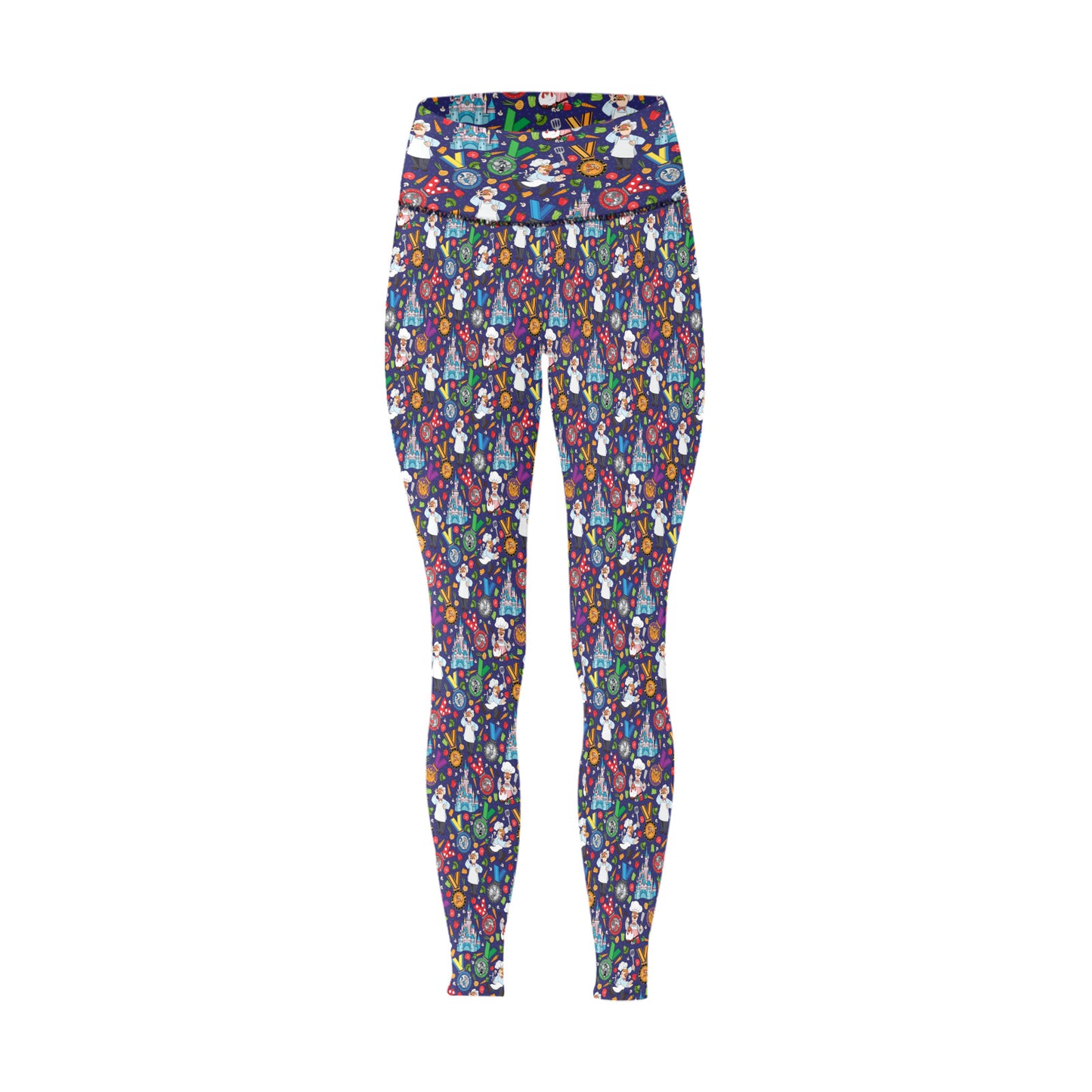 Muppets Chef Wine And Dine Race Women's Athletic Leggings