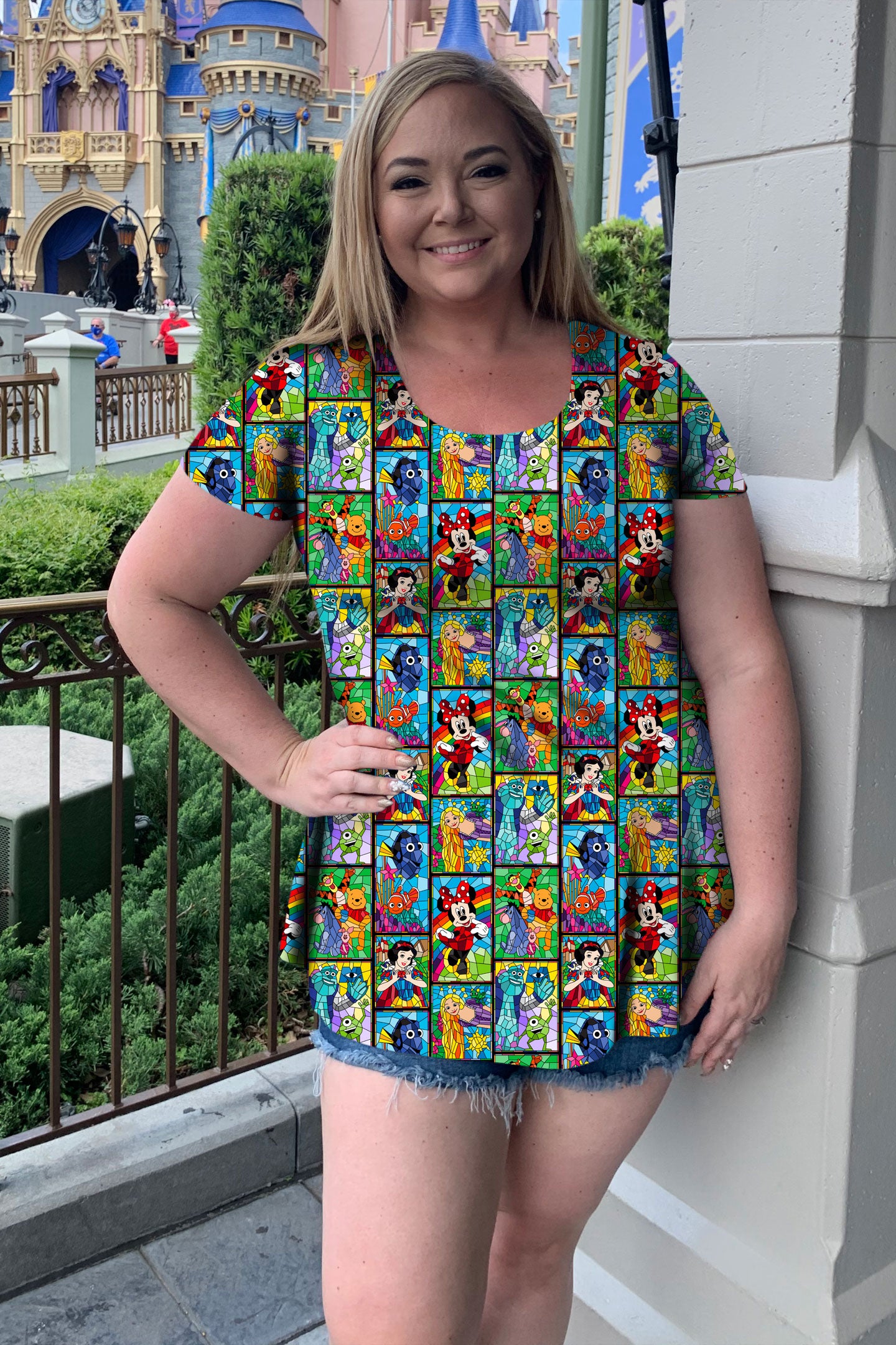 Stained Glass Characters Women's Tunic