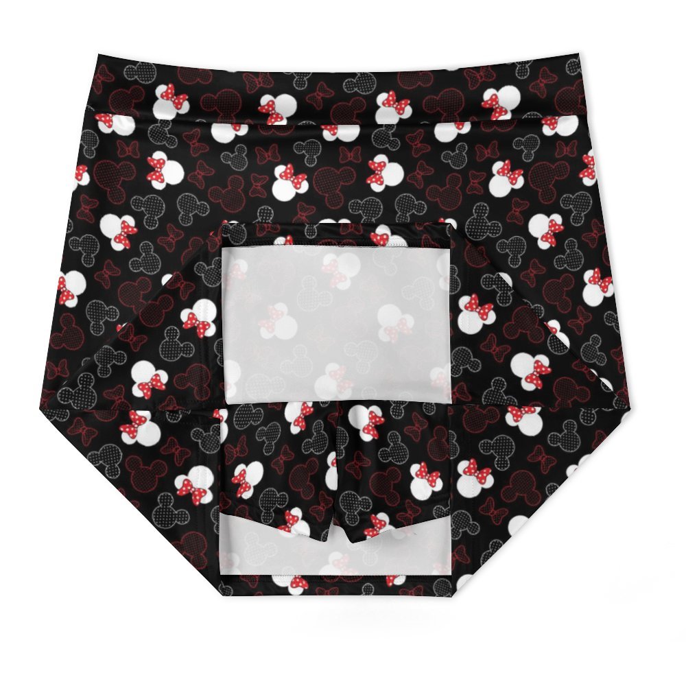 Mickey And Minnie Dots Athletic A-Line Skirt With Pocket