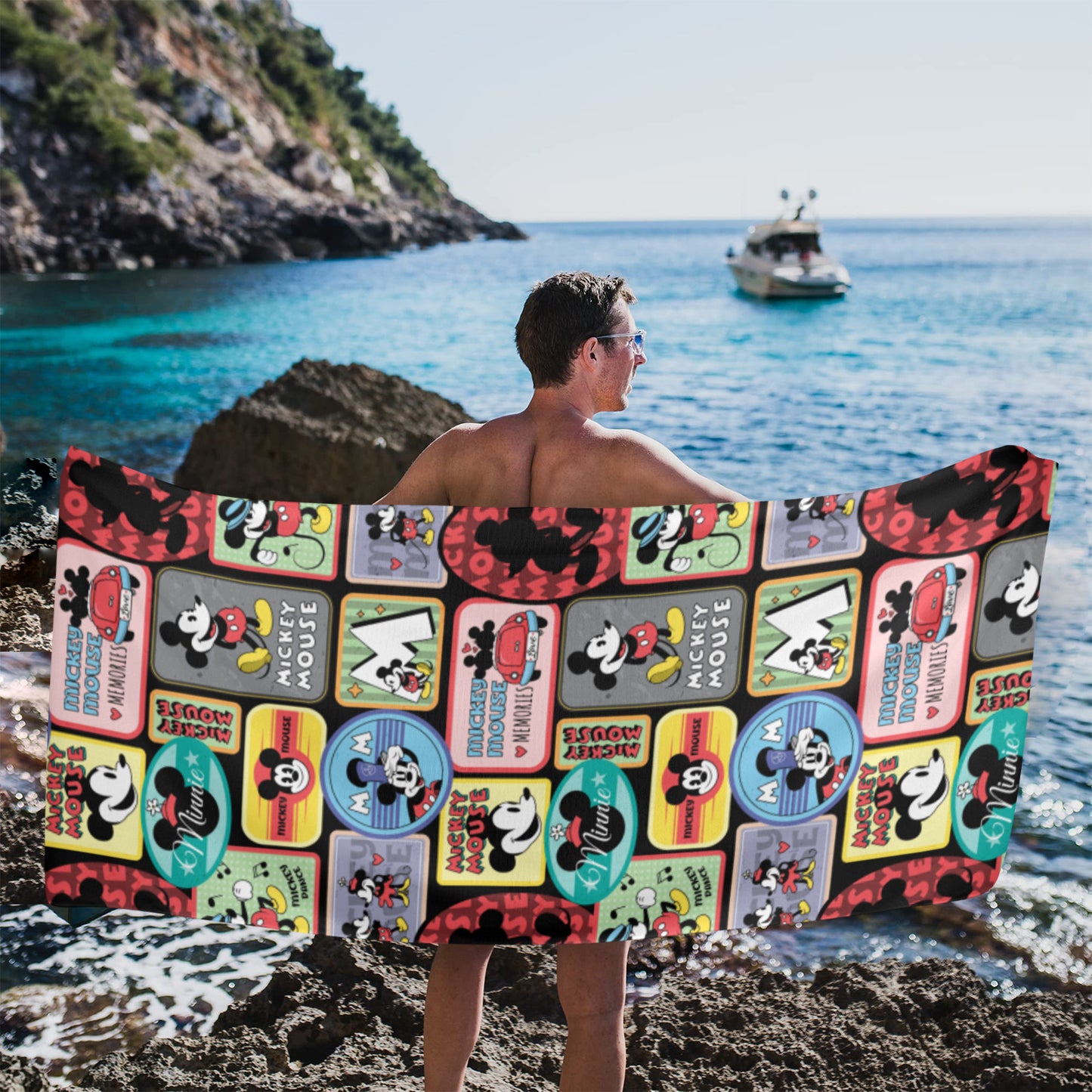 Stickers Beach Towel