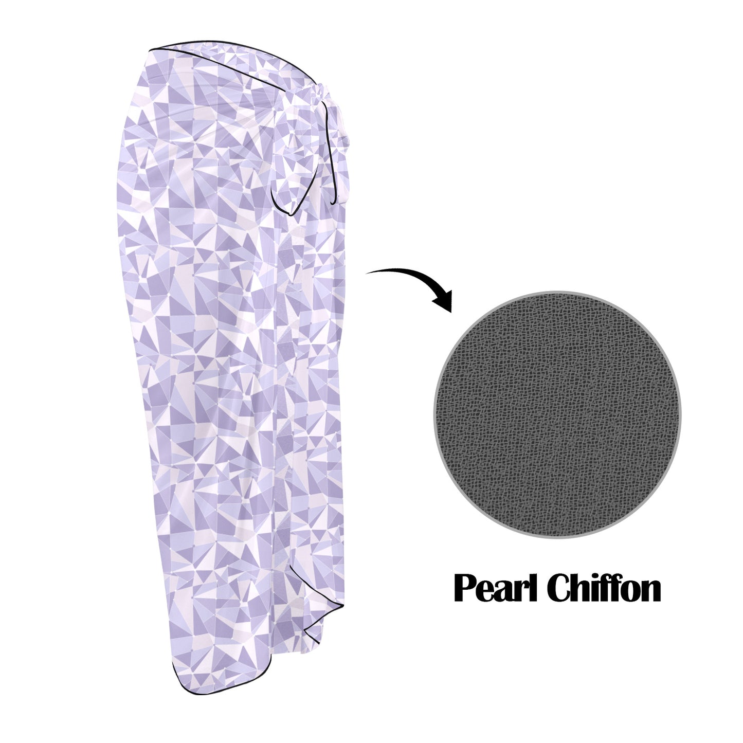 Purple Wall Long Beach Sarong Wrap