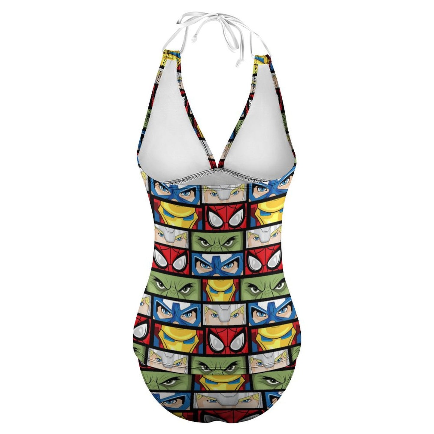 Super Heroes Eyes Women's Split Swimsuit