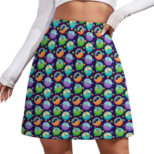 Button Collector Short Skirt