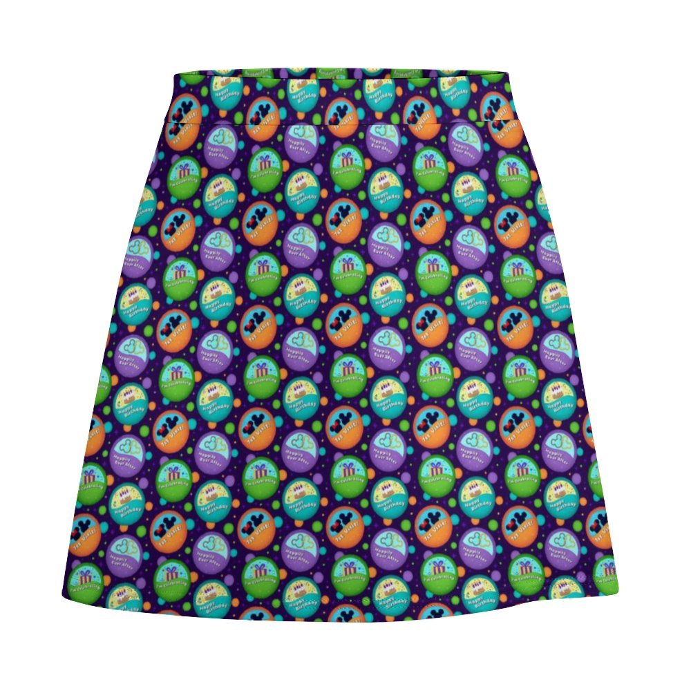 Button Collector Short Skirt