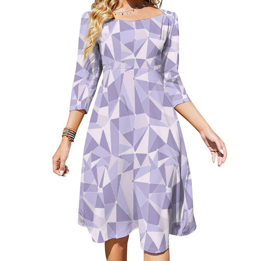 Purple Wall Women's Sweetheart Dress Flare Dress