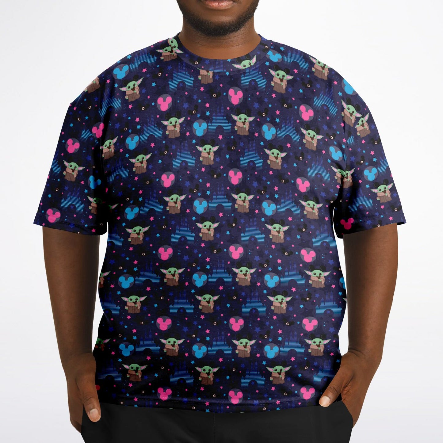 Baby Yoda Castles Unisex Plus-size T-Shirt