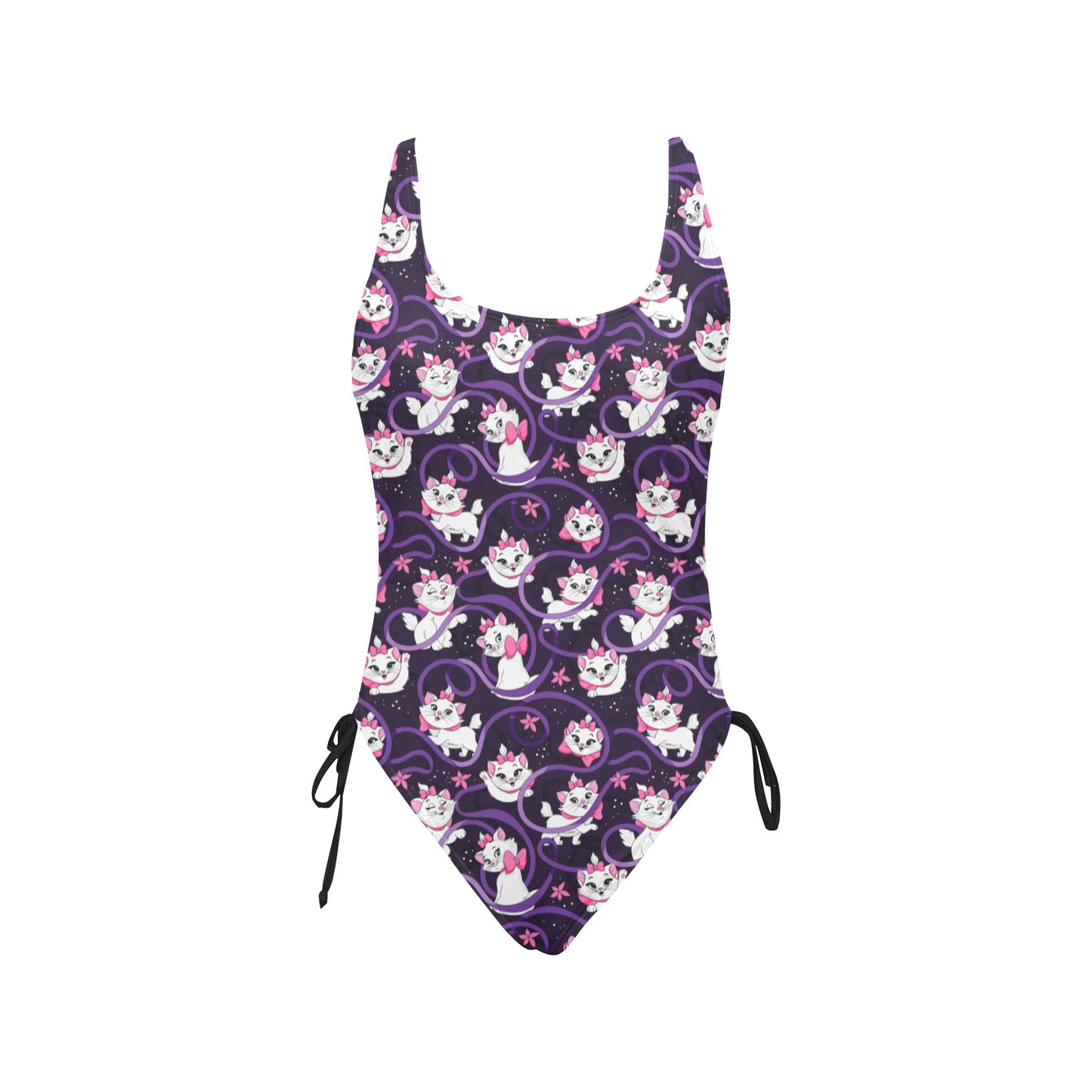 Because I'm A Lady Drawstring Side Women's One-Piece Swimsuit