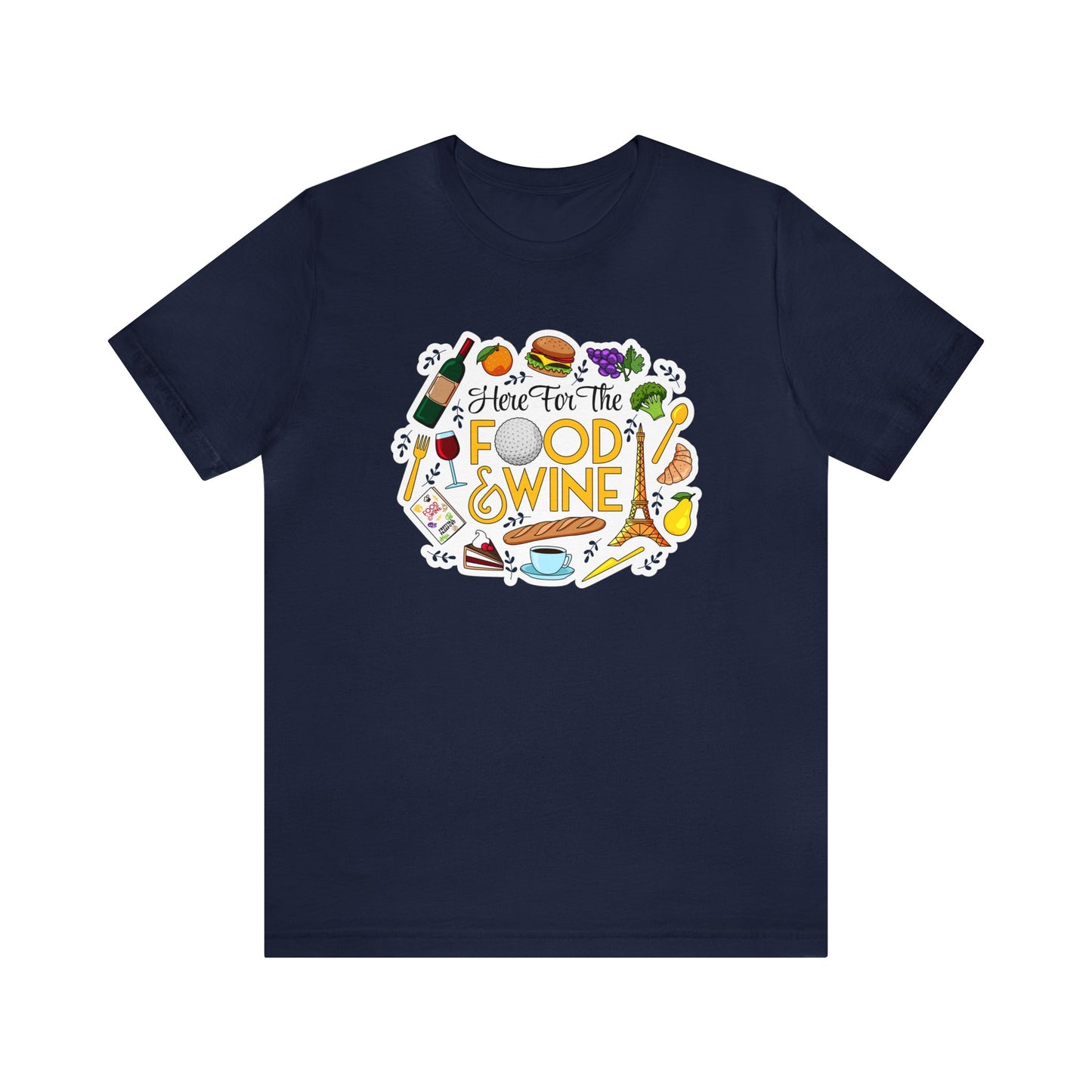 Food And Wine Unisex Gaphic Tee