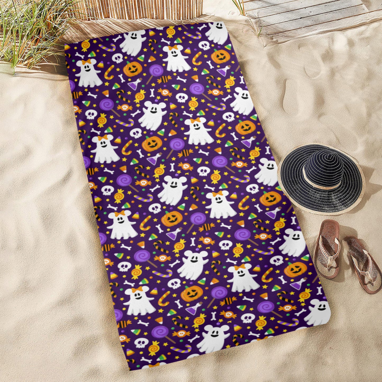 Spooky Ghosts Beach Towel