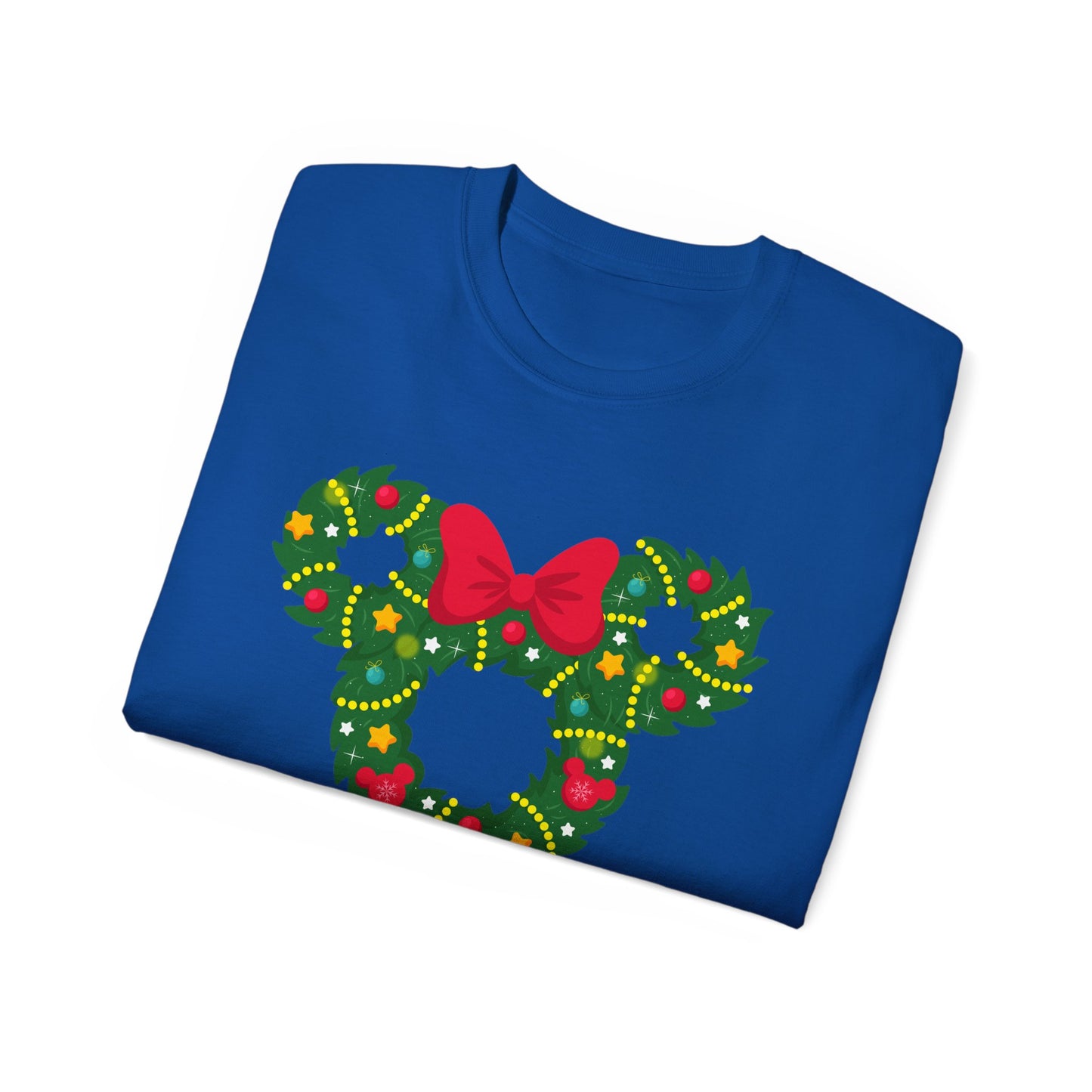 Christmas Wreaths With Bow Unisex Graphic Tee