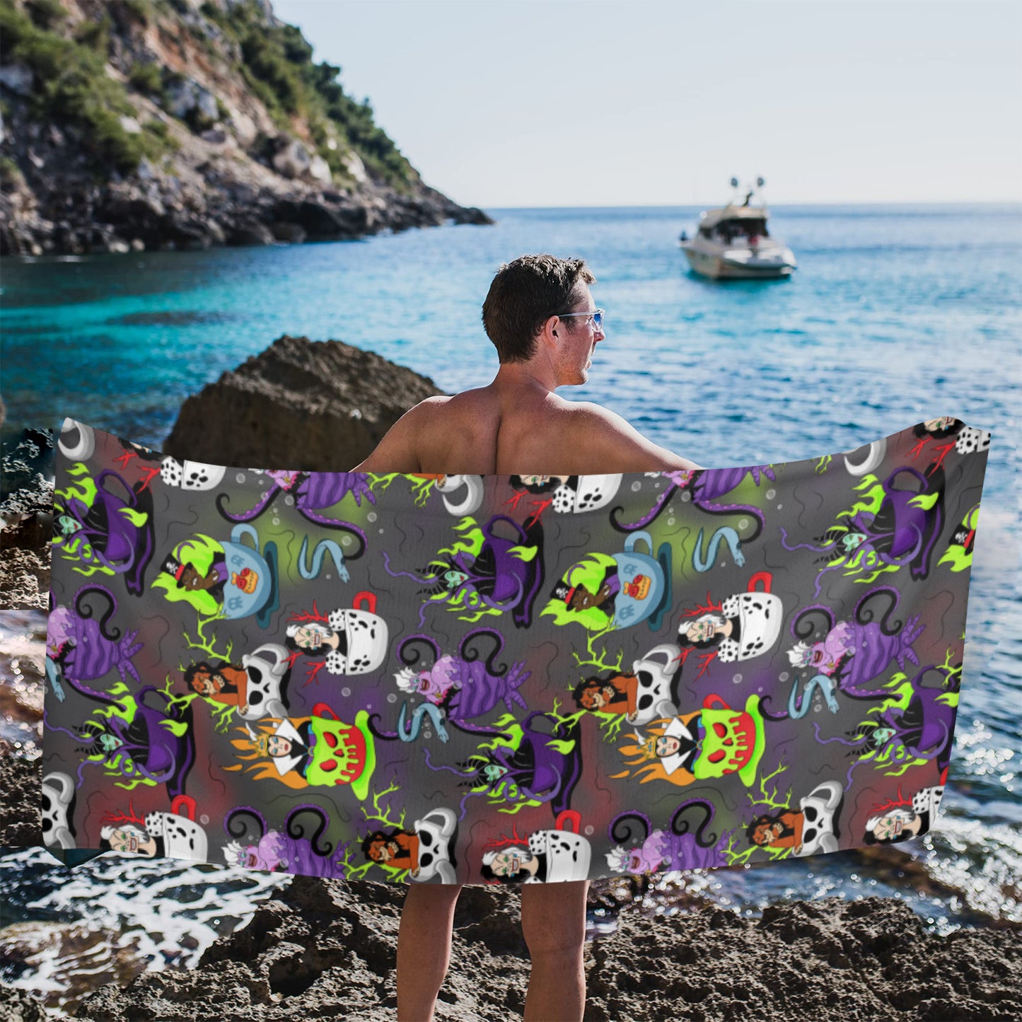 Villain Teacups Beach Towel