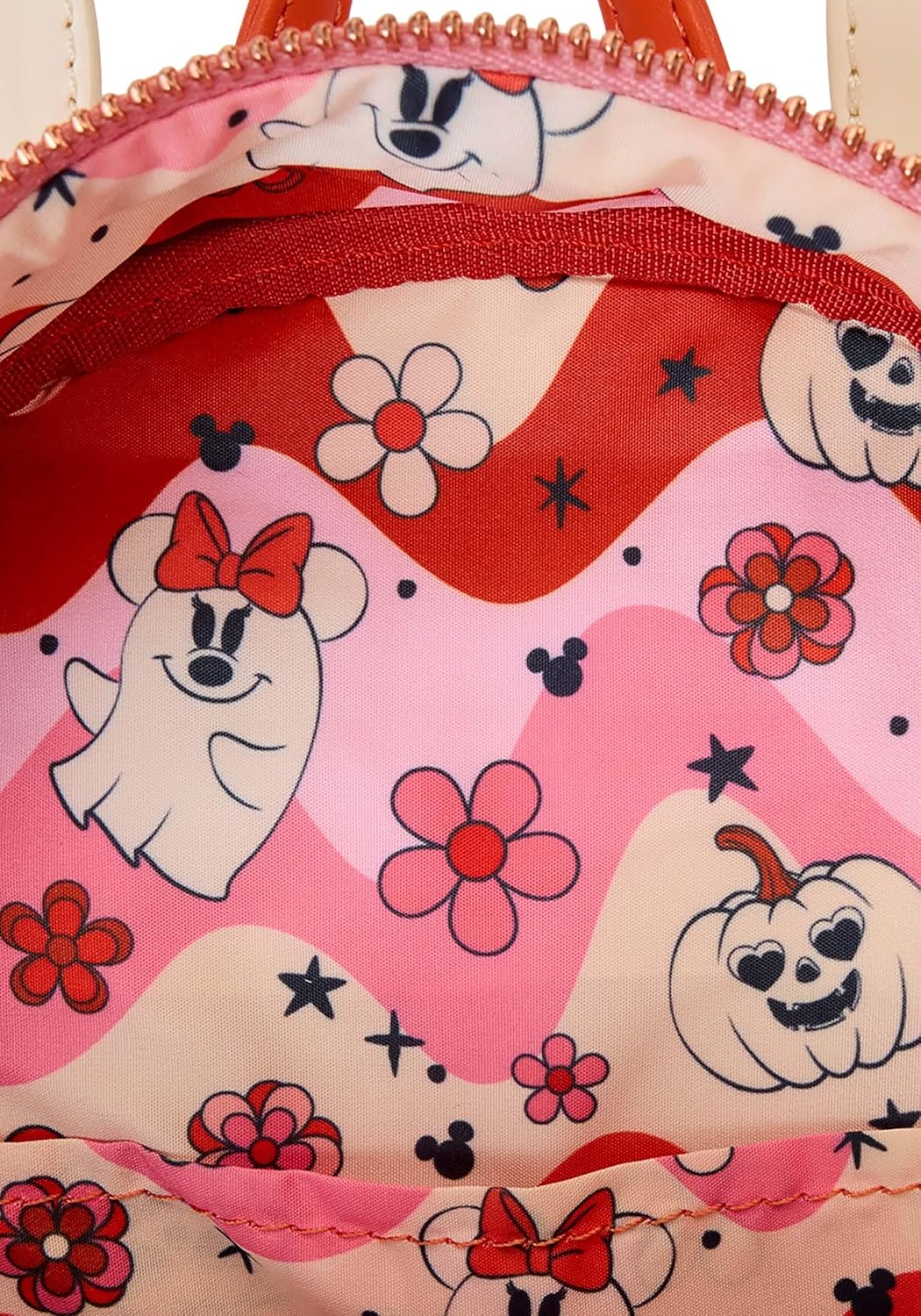 Loungefly Disney Minnie Mouse Floral Ghost Light Up Glow Mini Backpack