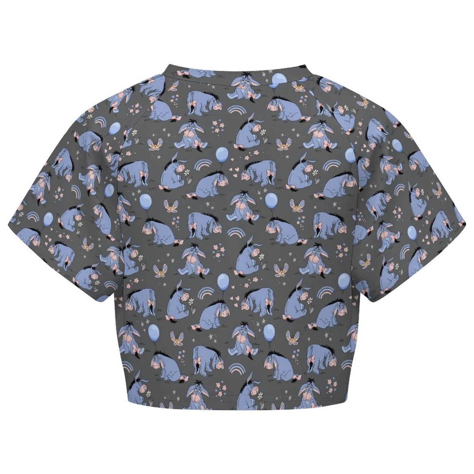 All Over Print Cropped Ralgan T-Shirt - Ambrie
