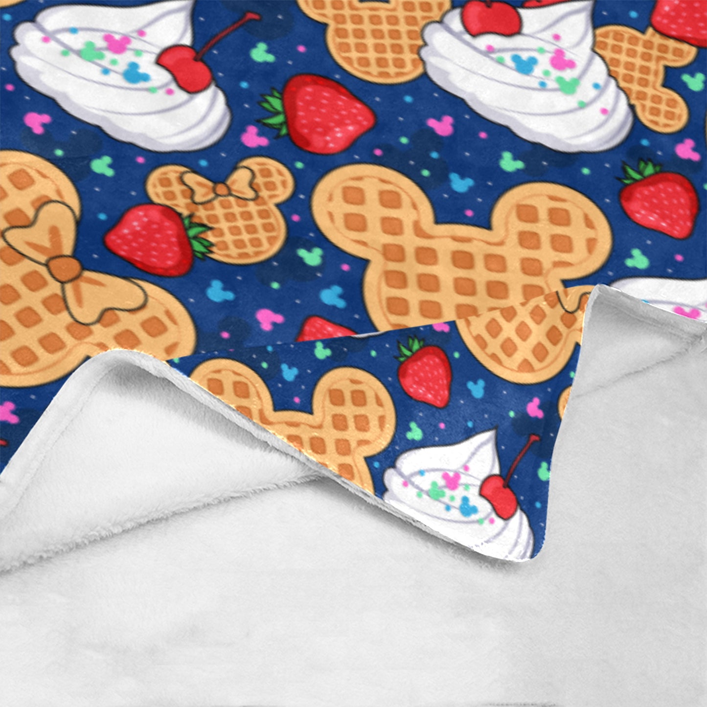 Waffles Ultra-Soft Micro Fleece Blanket 32"x48"