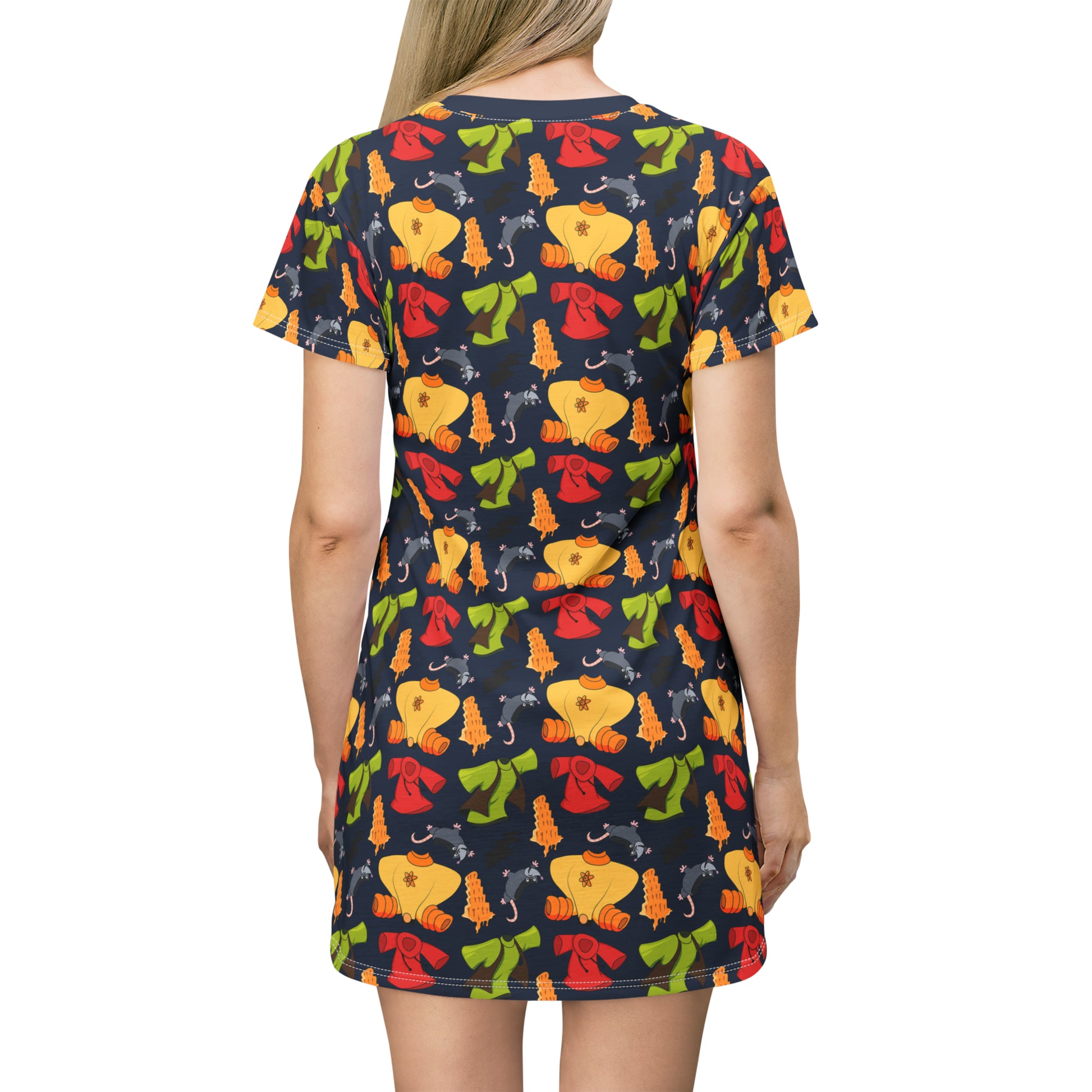 Tower Of Cheeza T-Shirt Dress - Ambrie