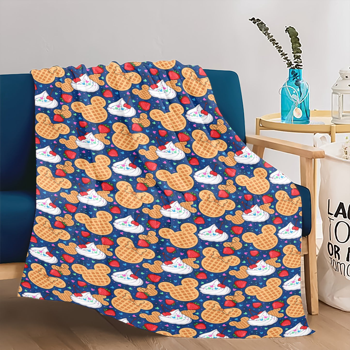 Waffles Ultra-Soft Micro Fleece Blanket 32"x48"