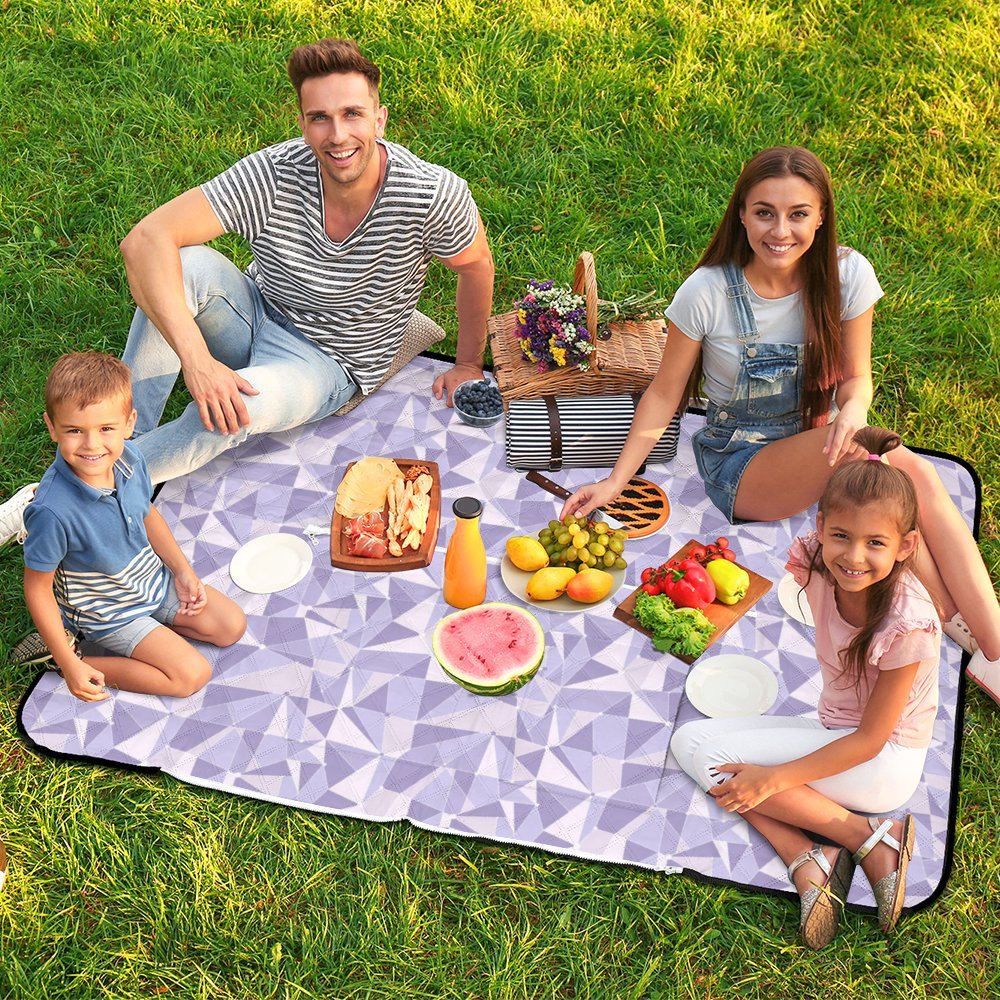 Purple Wall Zipper Picnic Mat