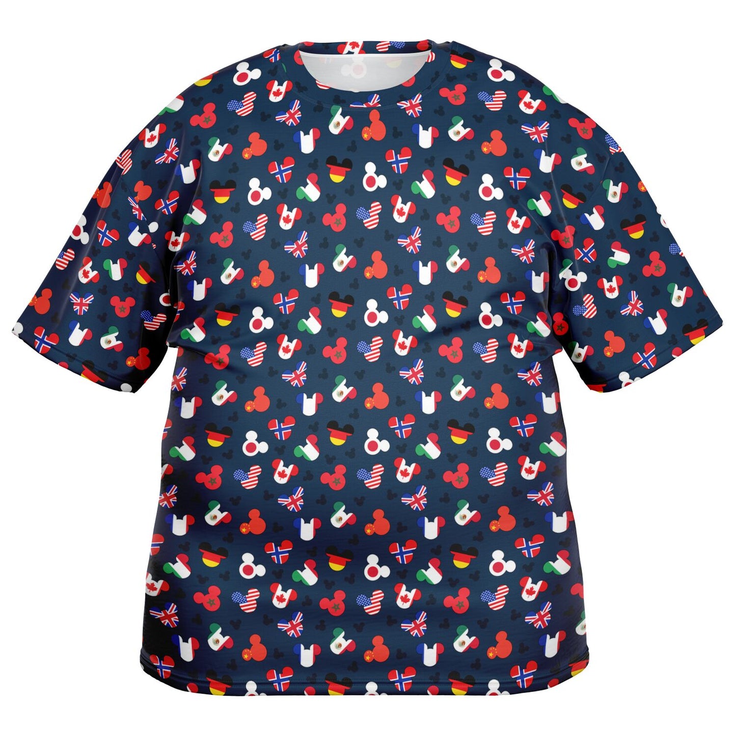 Mickey Flags Unisex Plus-size T-Shirt