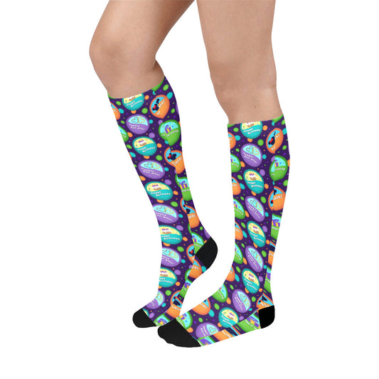 Button Collector Over-The-Calf Socks