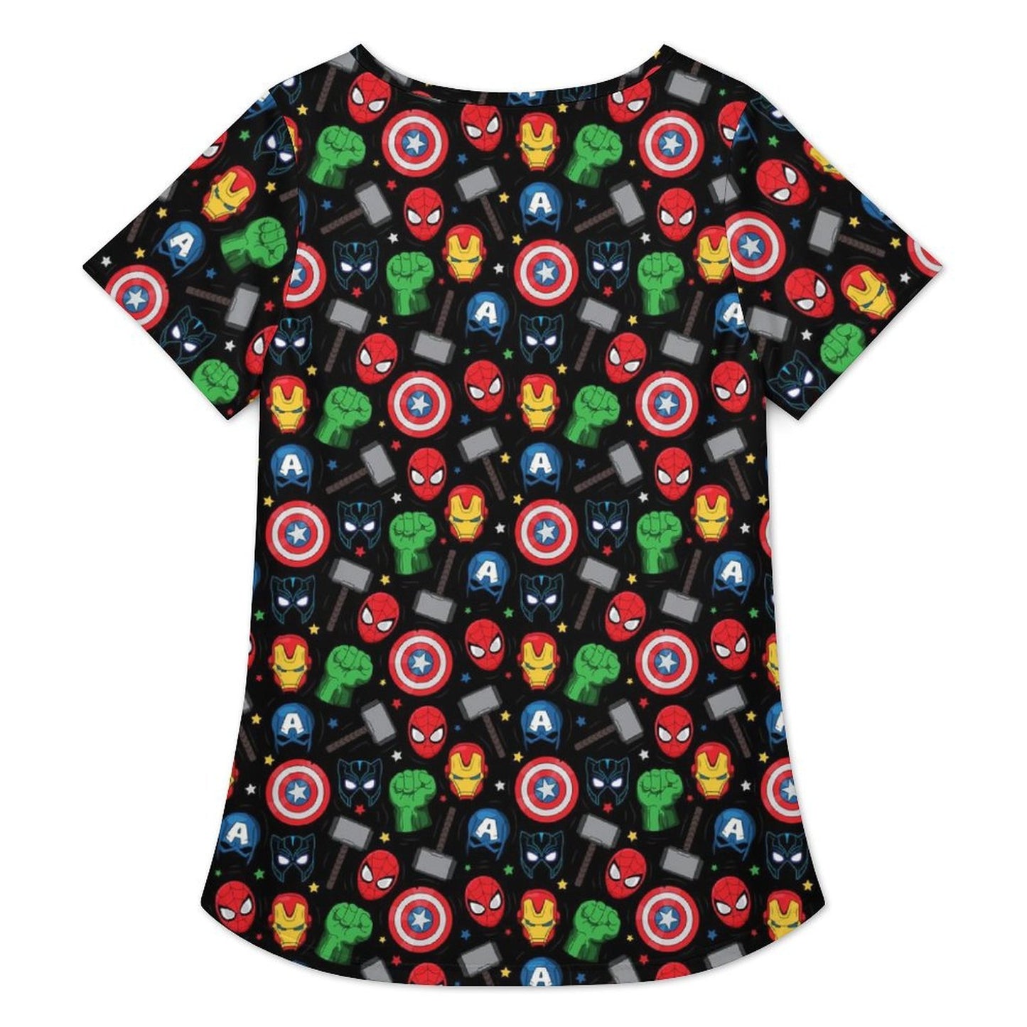 Super Heroes Women's Crew Neck Tunic - Ambrie