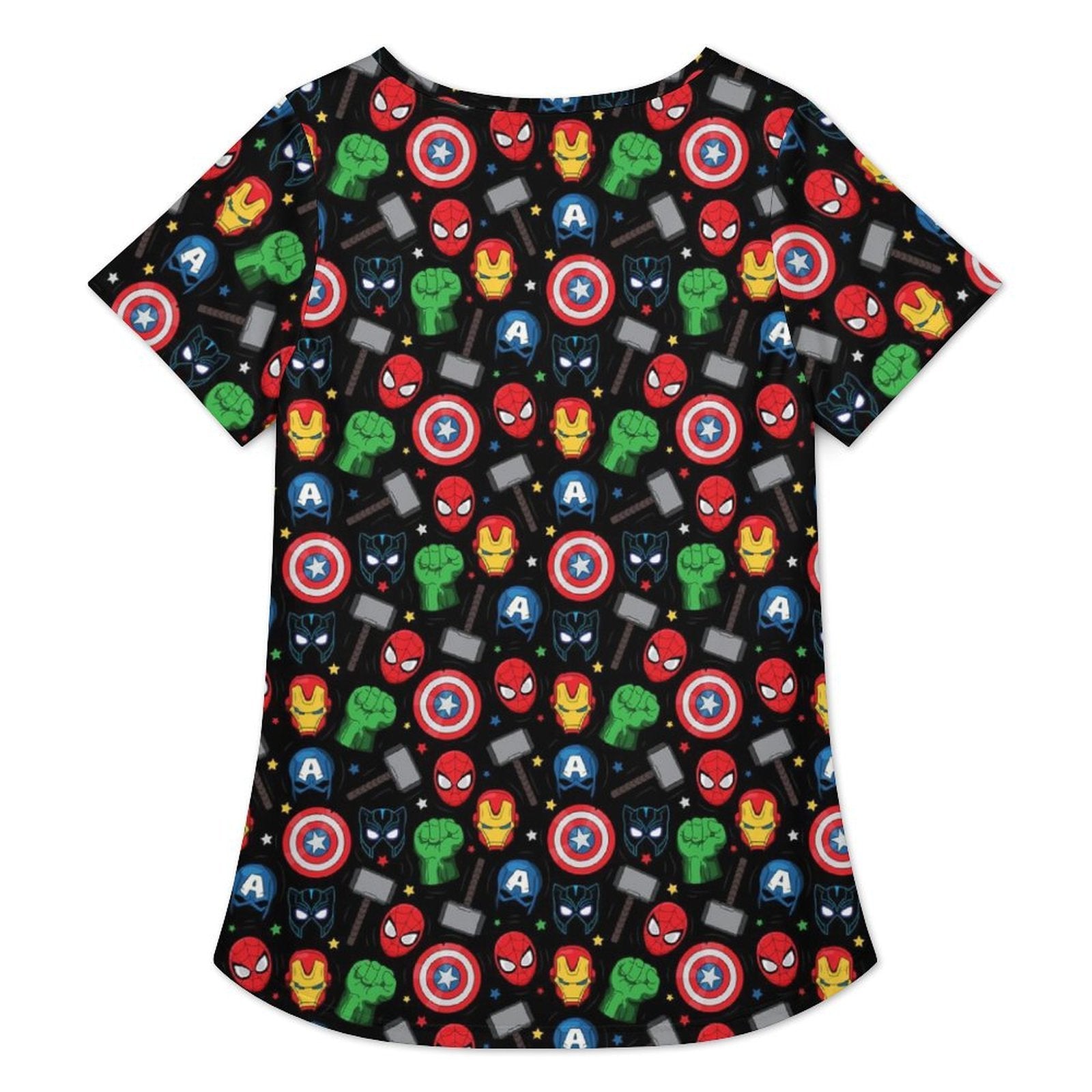 Super Heroes Women's Crew Neck Tunic - Ambrie