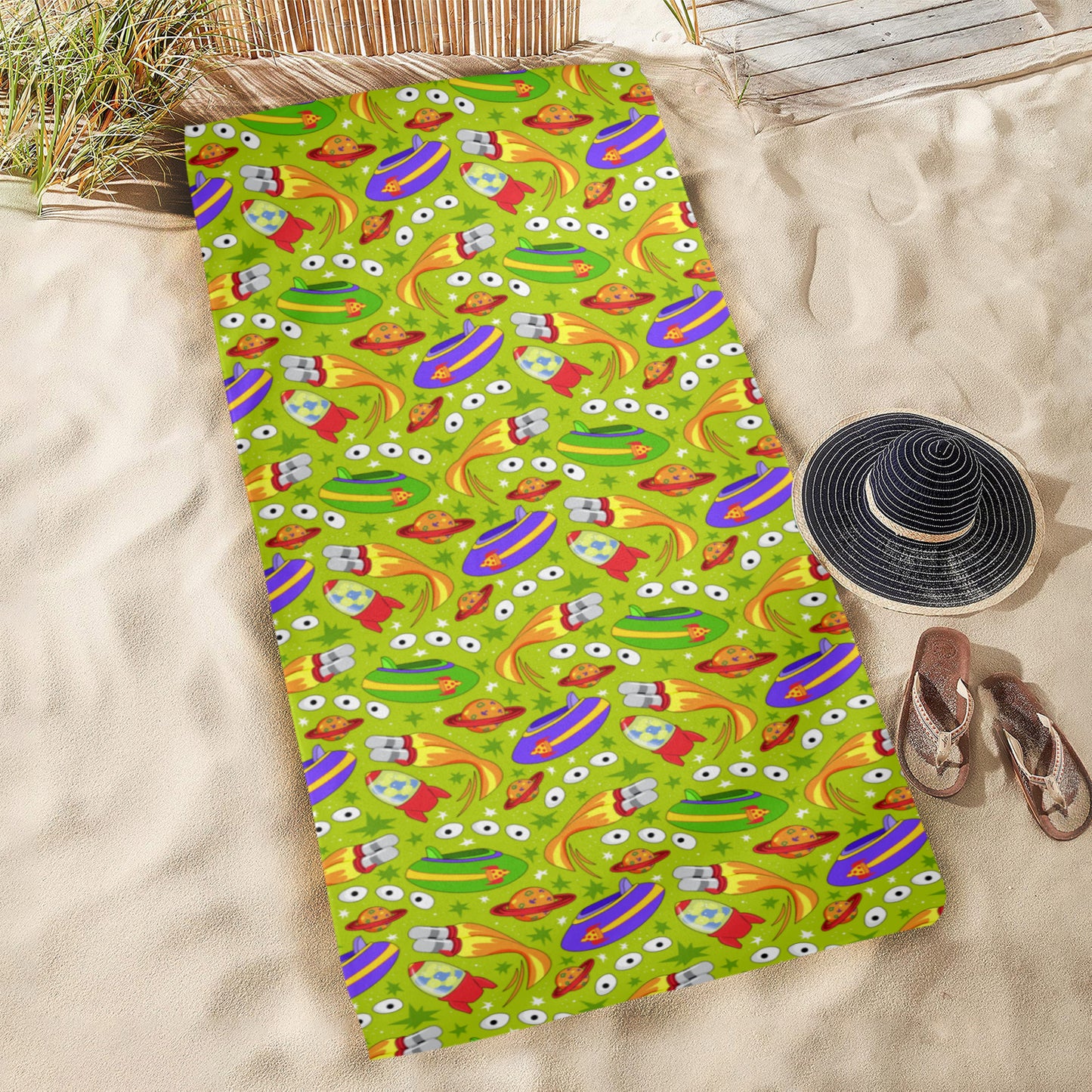 Aliens Beach Towel